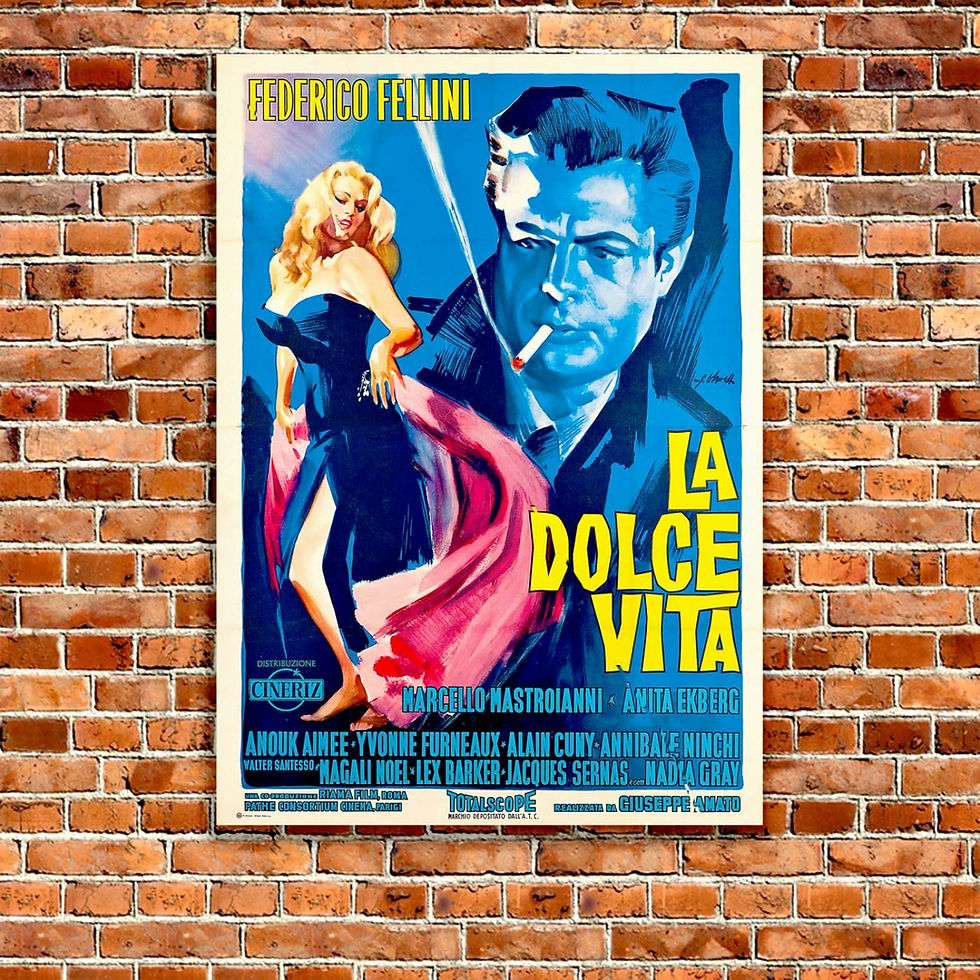 Thumbnail: Movie Poster - La dolce vita - Federico Mastrioanni (1960)