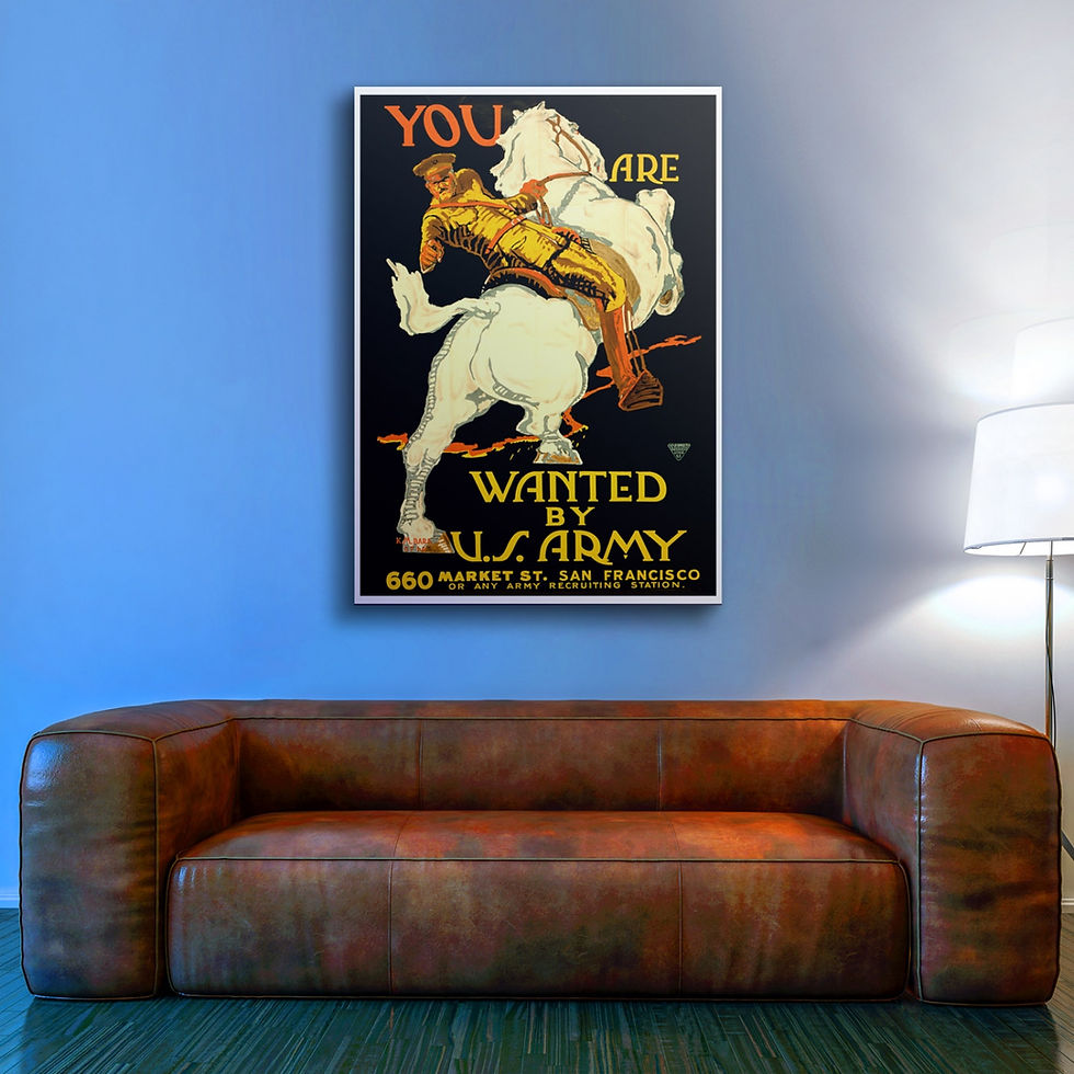 Thumbnail: WW1 Recruitment Poster - Wanted by the US Army