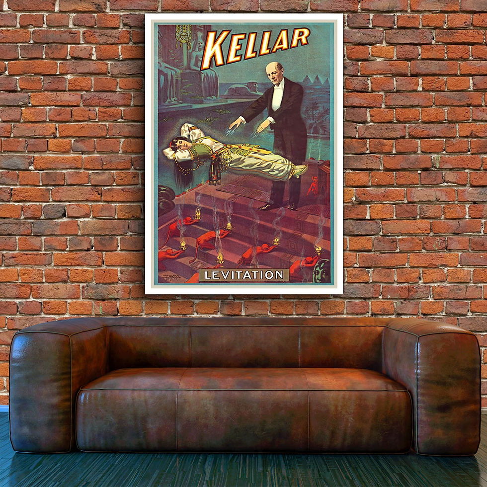 Thumbnail: Vintage Theatrical Poster - Kellar Levitation
