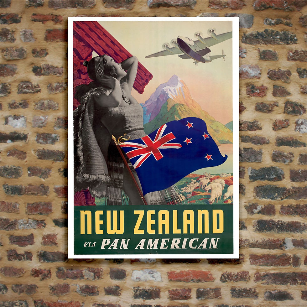 Thumbnail: Vintage Travel Poster - New Zealand via Pan American