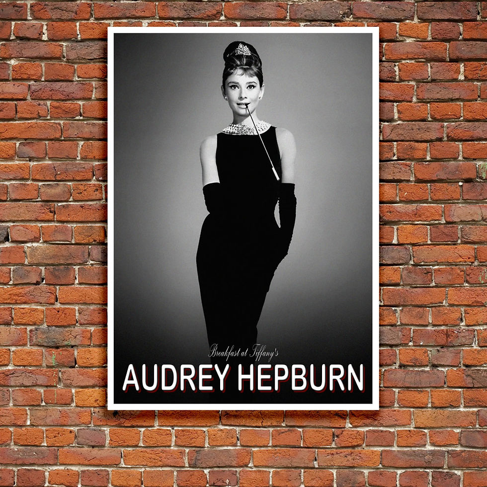 Thumbnail: Hollywood Photographic Poster - Audrey Hepburn, Breakfast at Tiffanys
