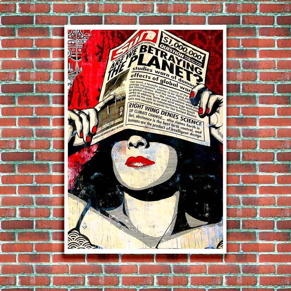 Thumbnail: Street Art Poster - Are we Betraying The Planet