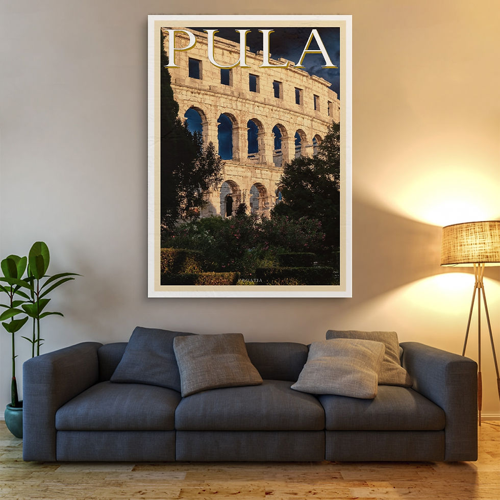 Thumbnail: Istrian Travel Poster - La Rena de Pola, Istria