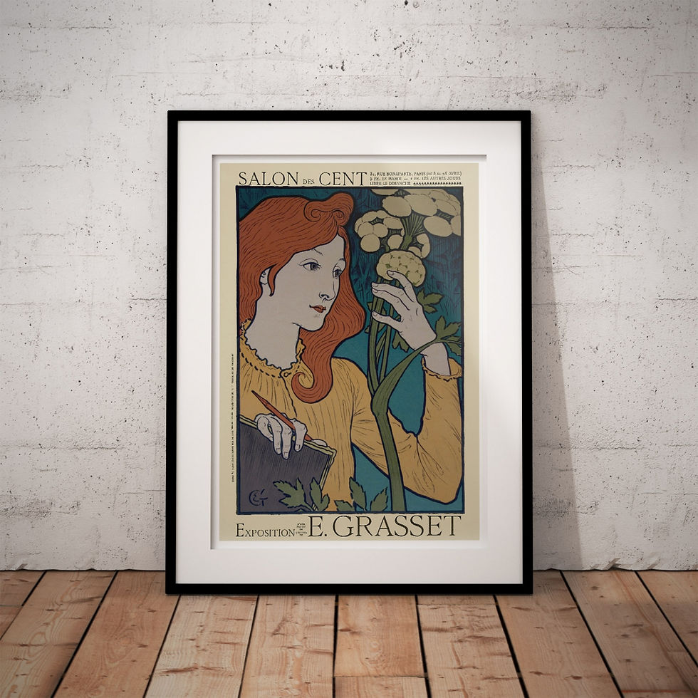 Thumbnail: Art Nouveau Poster- Grasset, Salon des Cent
