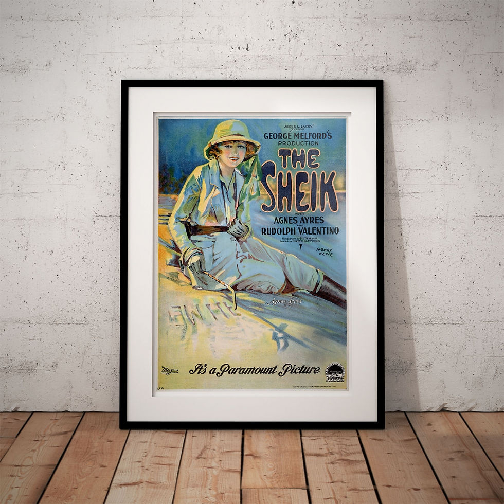 Thumbnail: Movie Poster - The Sheik, Rudolph Valentino (1921)