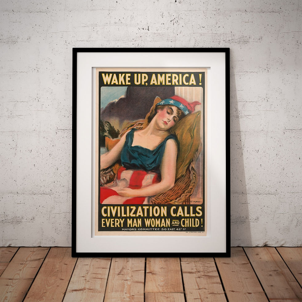 Thumbnail: WW1 Poster - Wake up America