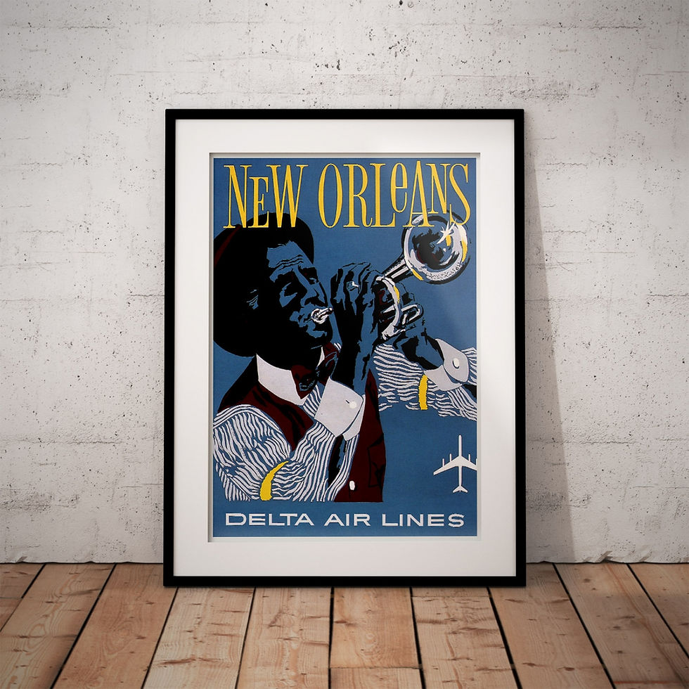 Thumbnail: Vintage Travel Poster - New Orleans - Delta Air Lines