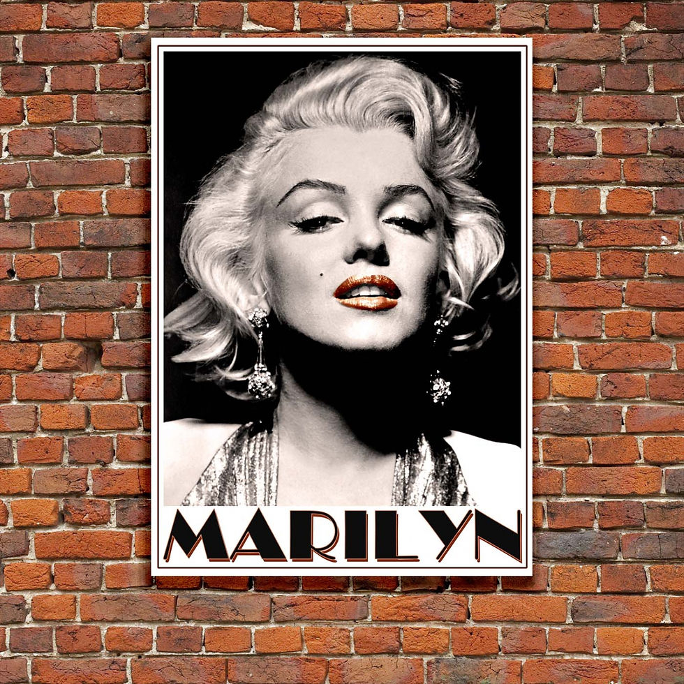 Thumbnail: Hollywood Photographic Poster - Marilyn Portrait