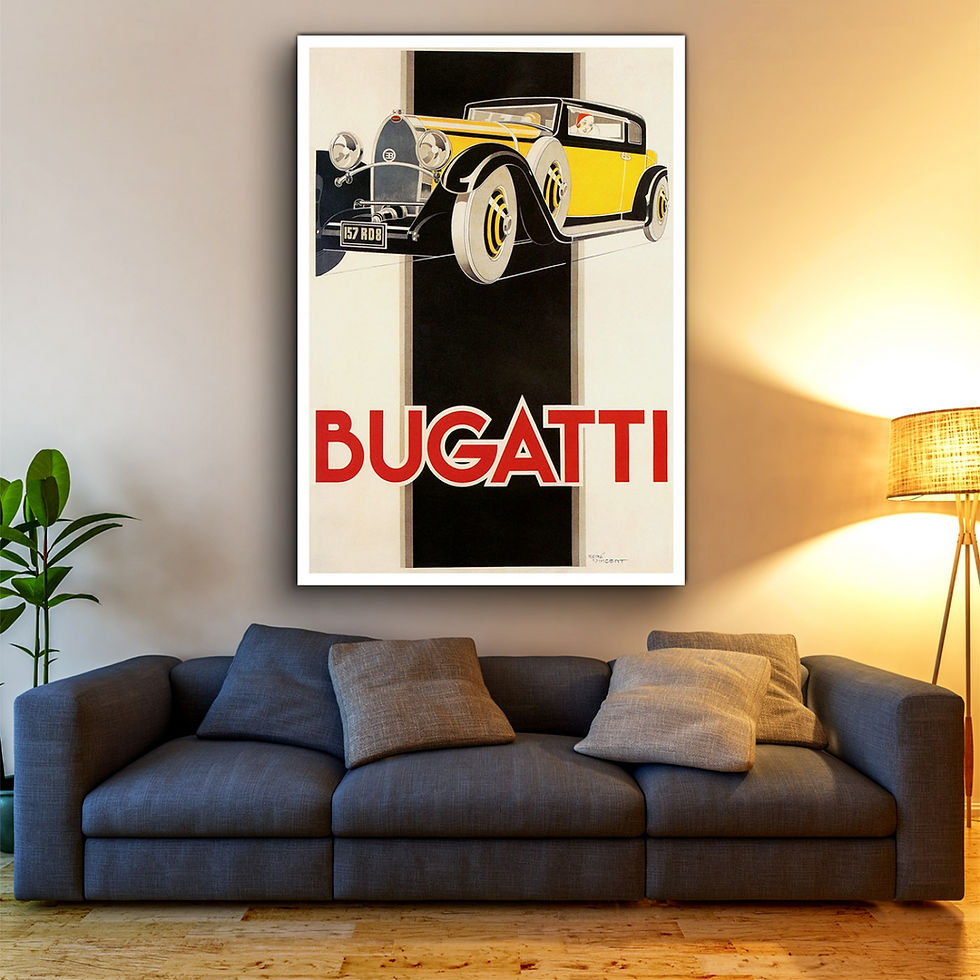 Thumbnail: 1934 Bugatti Type 49 - Art Deco Auto Poster