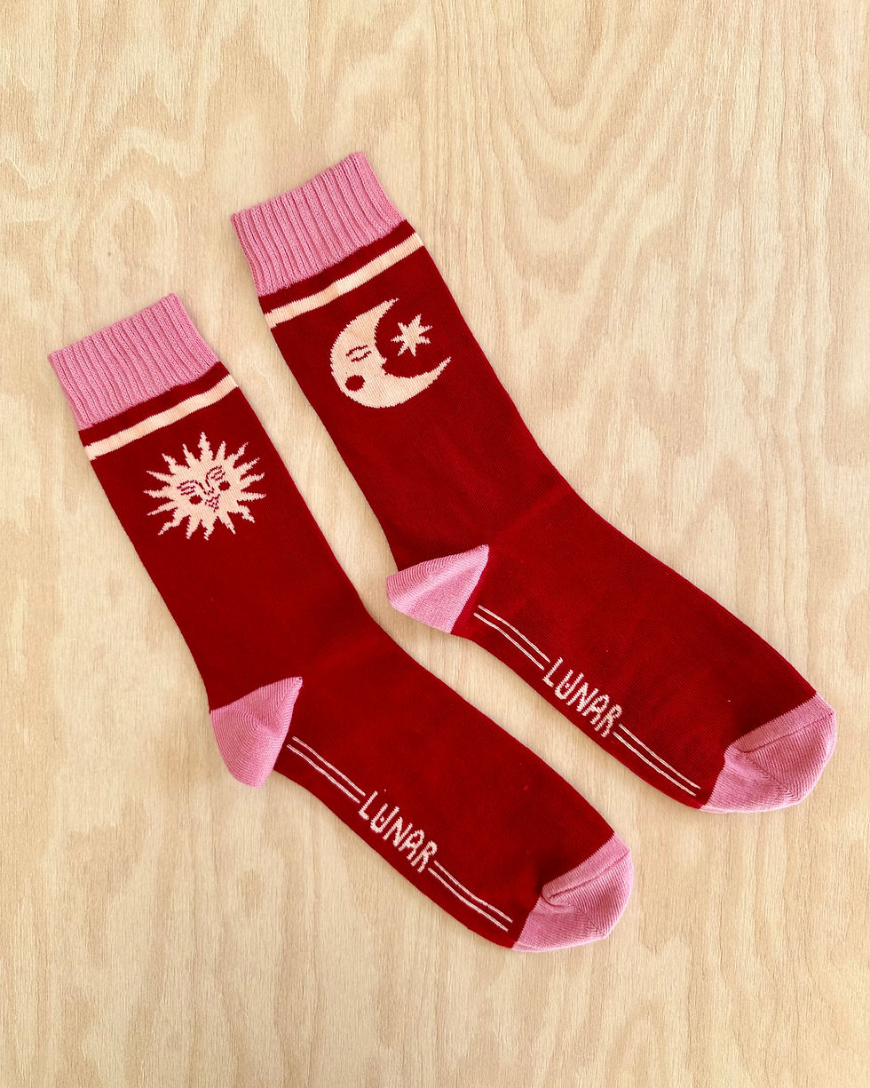 Thumbnail: Solaris & Selene socks / Ruby