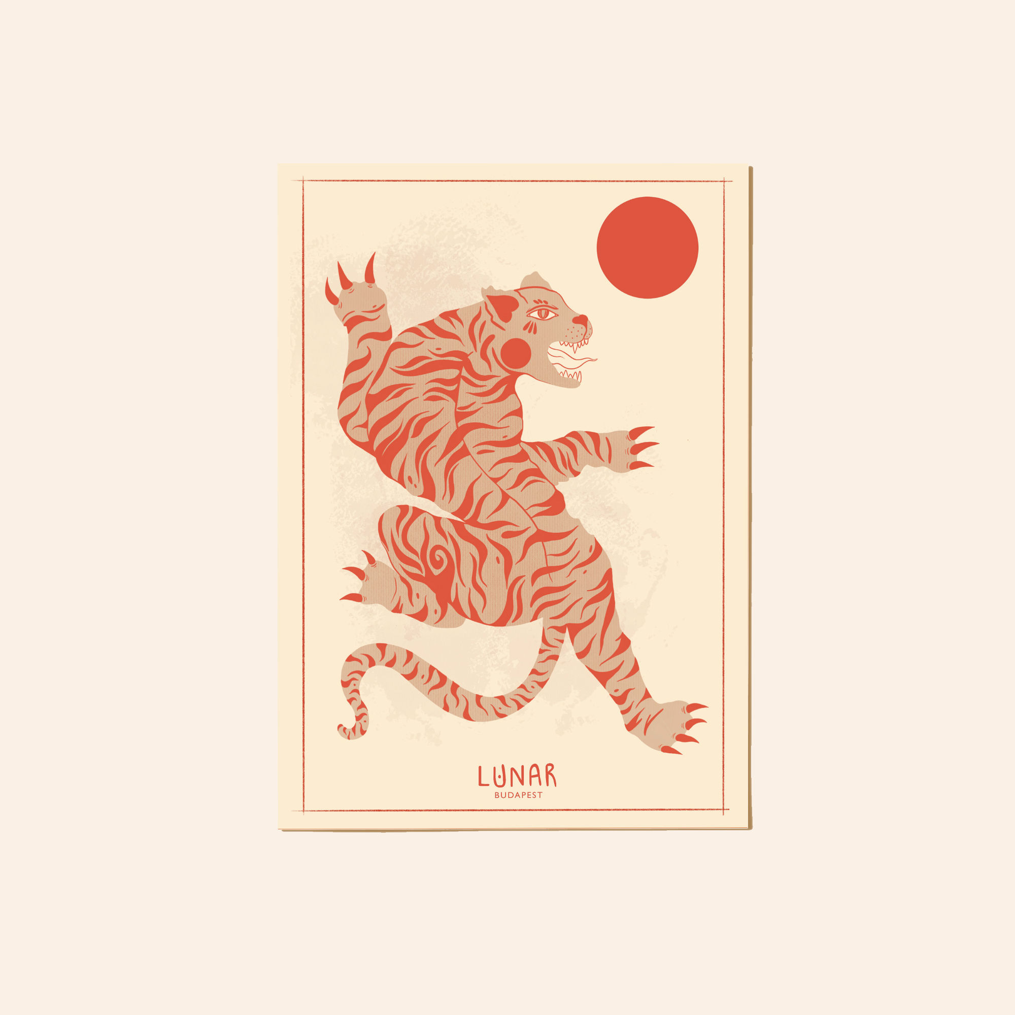 Red Sun Roar - print