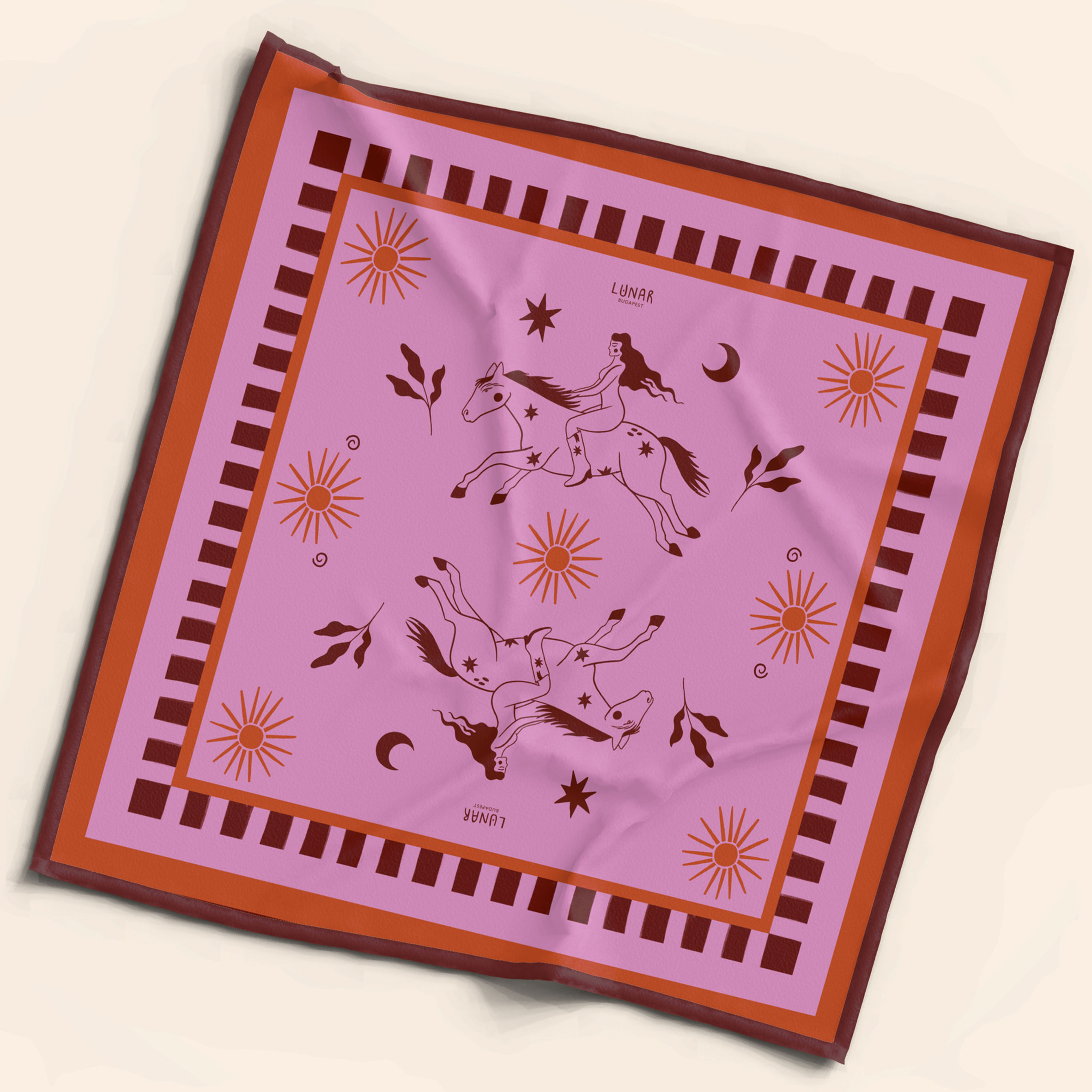 Rūna Scarf / Sunny Ride - Pink