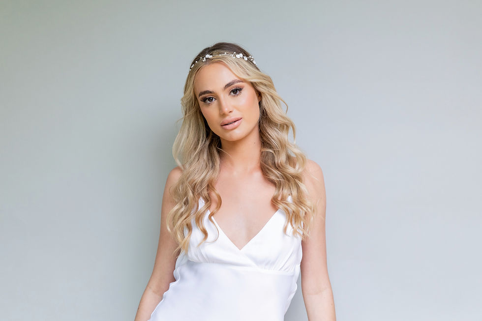 Thumbnail: CHERRY BLOSSOM Delicate Flower Bridal Hair Vine