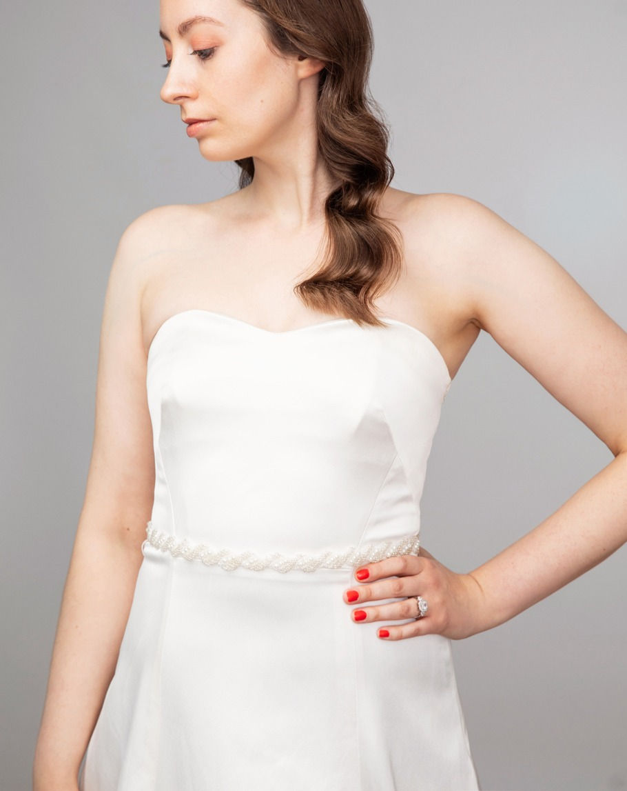 Thumbnail: CHLOE Beautiful Pearl and Seed Beads Bridal Belt