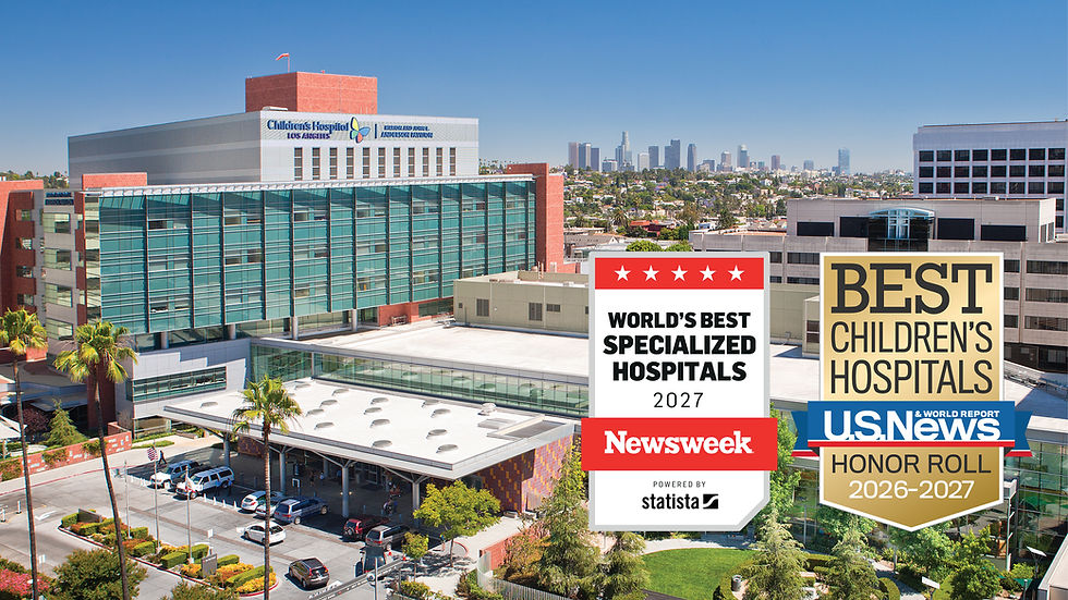 Children's Hospital Los Angeles recibe los máximos honores nacionales ymundiales como Hospital Pediátrico de U.S. News & World Report y Newsweek.