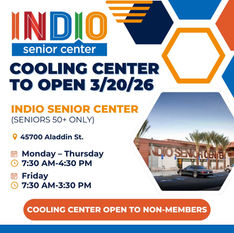 Indio abre el centro para Adultos Mayores ante el calor