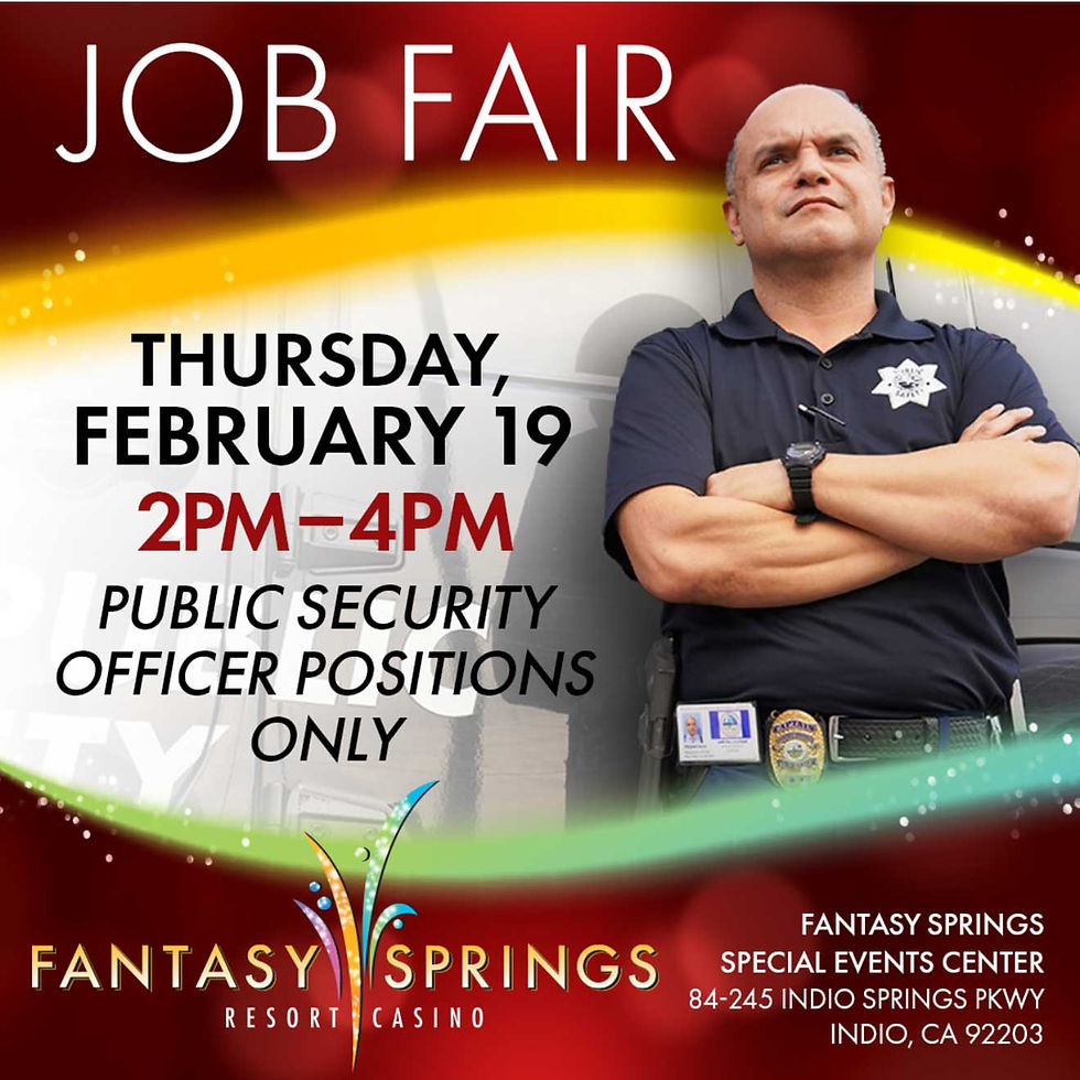Fantasy Springs Anuncia Ferias de Empleo