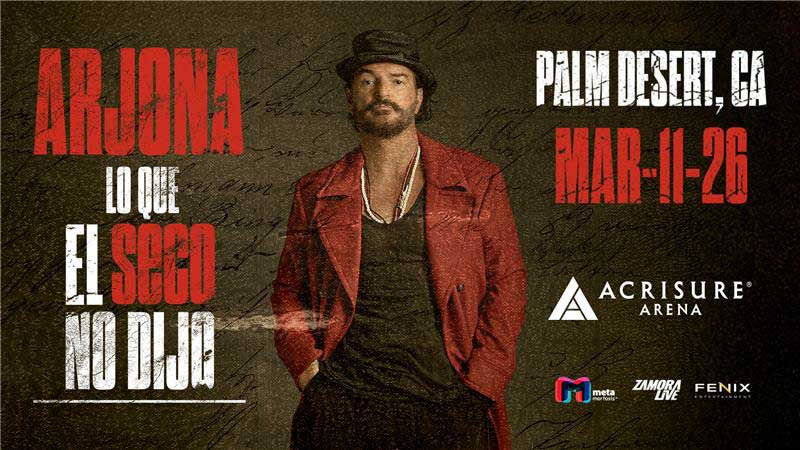 Ricardo Arjona llega a Acrisure Arena