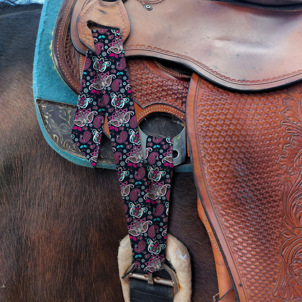 Thumbnail: Latigo Navy Paisley Design