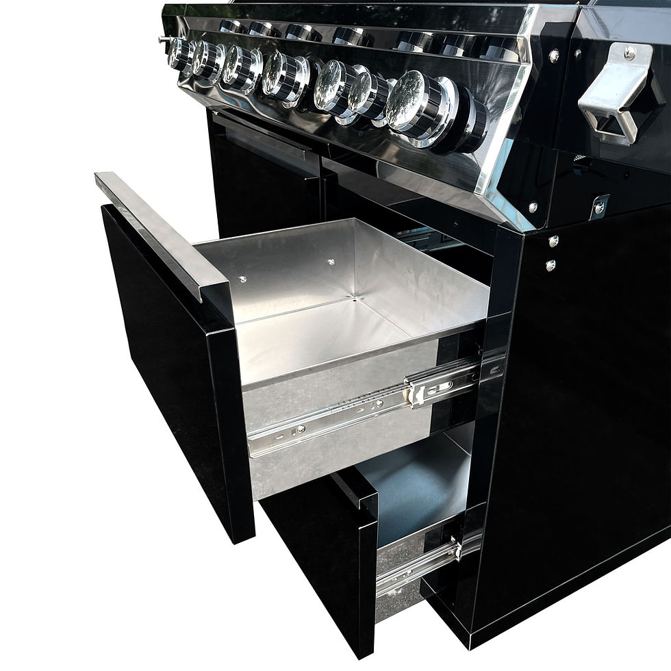 Miniatyrbild: KOBE Gasolgrill Premium 6+1 svart