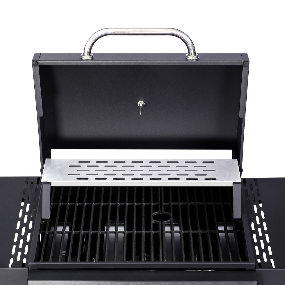Miniatyrbild: DOSE Barbeque Gasolgrill 3 brännare svart 