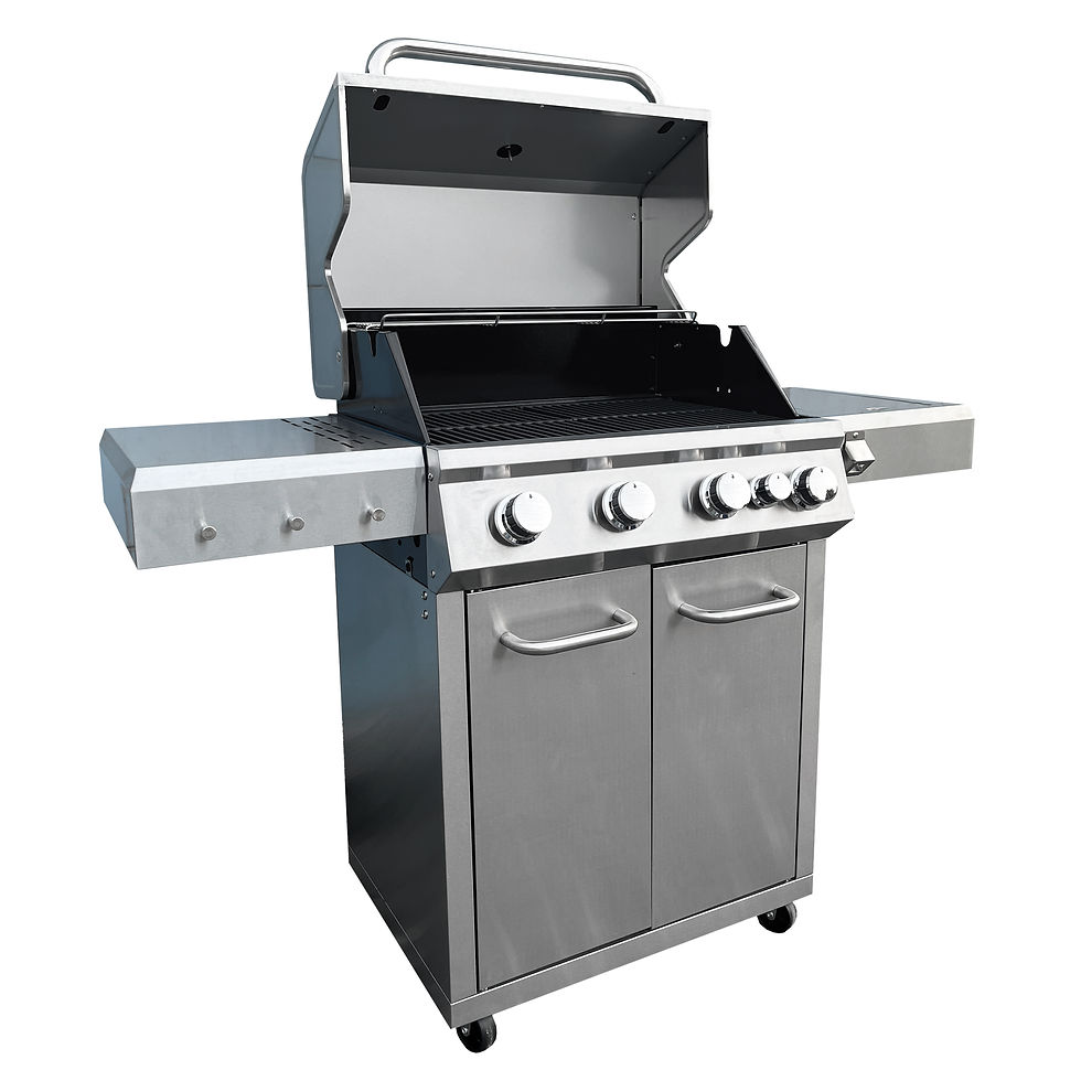 Miniatyrbild: KOBE Gasolgrill Premium 4+1 RST färdigmonterad