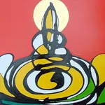 Oil & Acrylic on canvas size 120x150cms