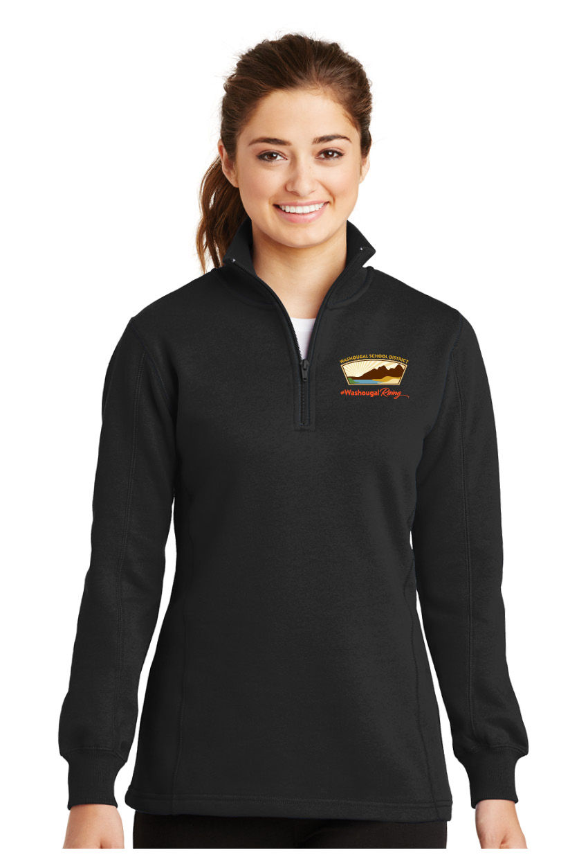 Thumbnail: Ladies 1/4-Zip Sweatshirt LST253-WSD