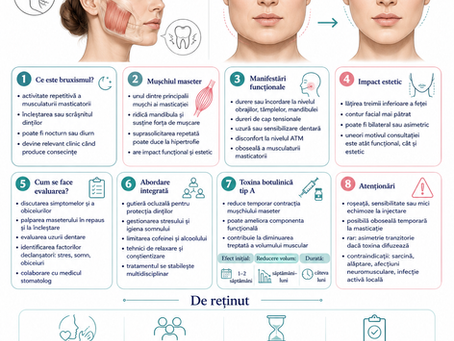 Bruxism, infografic, Clinica Doctor Allia Dmour Iași