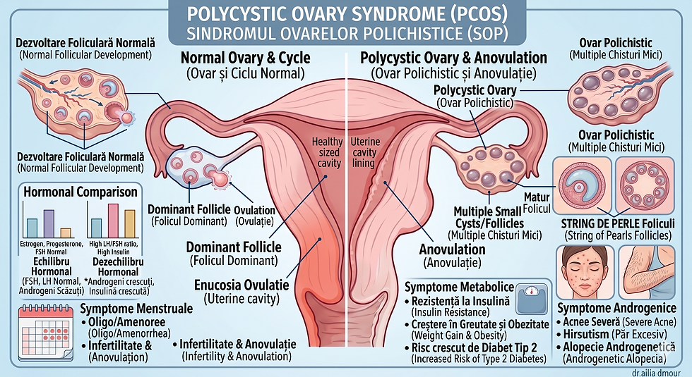 Sindromul Ovarelor Polichistice (SOP) explicat