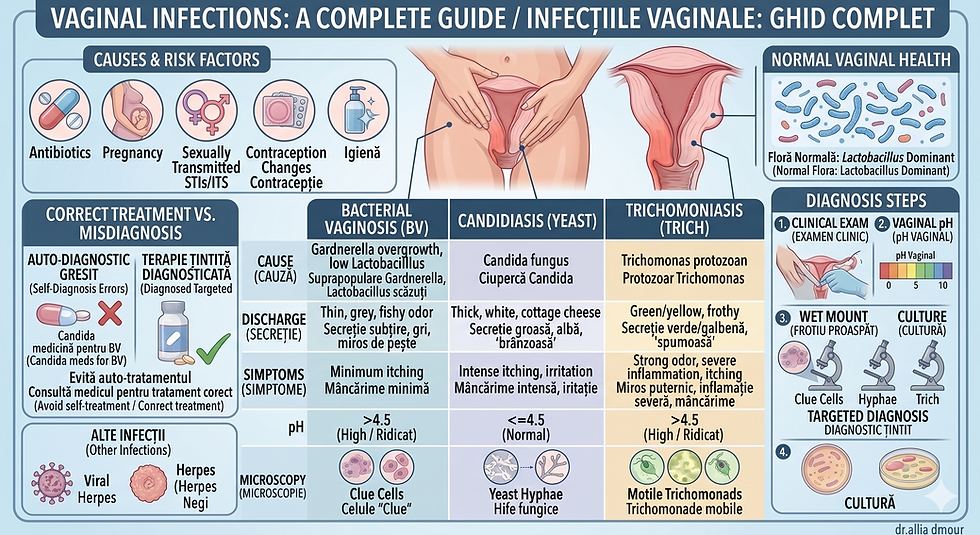 Infectiile Vaginale: cauze, tipuri, diagnostic și tratament corect — ghidul complet