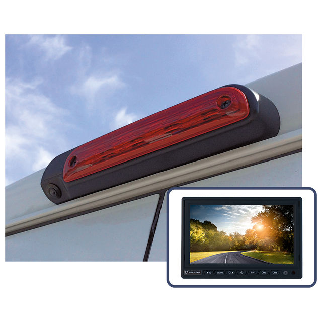 Rückfahrvideosystem Caratec CSV7010B inkl. 7 Zoll Monitor und Kamera für 3.