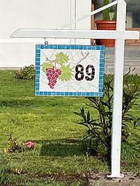 Numero casa mosaico