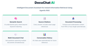 DocuChat AI: Intelligent Document Assistant for Instant Information Retrieval Using Agentic RAG