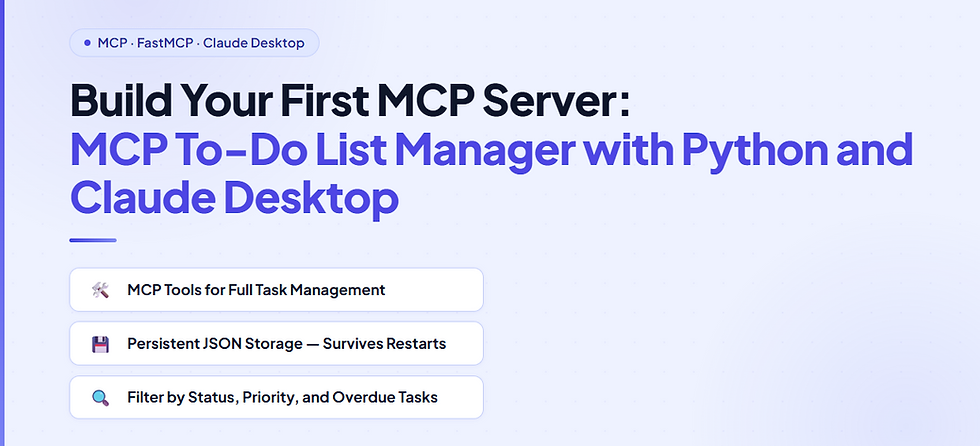 Learn MCP by Building a To-Do List Manager with Python and Claude Desktop
