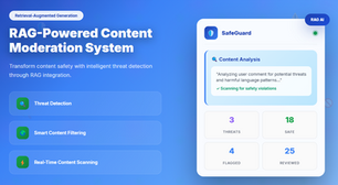RAG-Powered Content Moderation System: Detecting Threats and Hate Speech