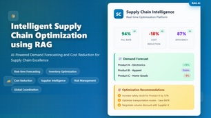 Intelligent Supply Chain Optimization using RAG: Real-time Demand Forecasting