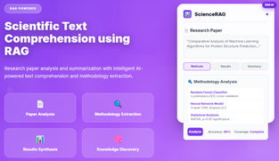 Scientific Text Comprehension using RAG: Research Paper Analysis and Summarization