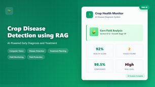 Crop Disease Detection using RAG: AI-Powered Early Diagnosis and Treatment