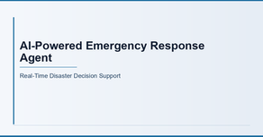 AI-Powered Emergency Response Agent: Real-Time Disaster Decision Support