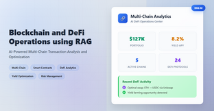 Blockchain and DeFi Operations using RAG: AI-Powered Multi-Chain Transaction Analysis and Optimization