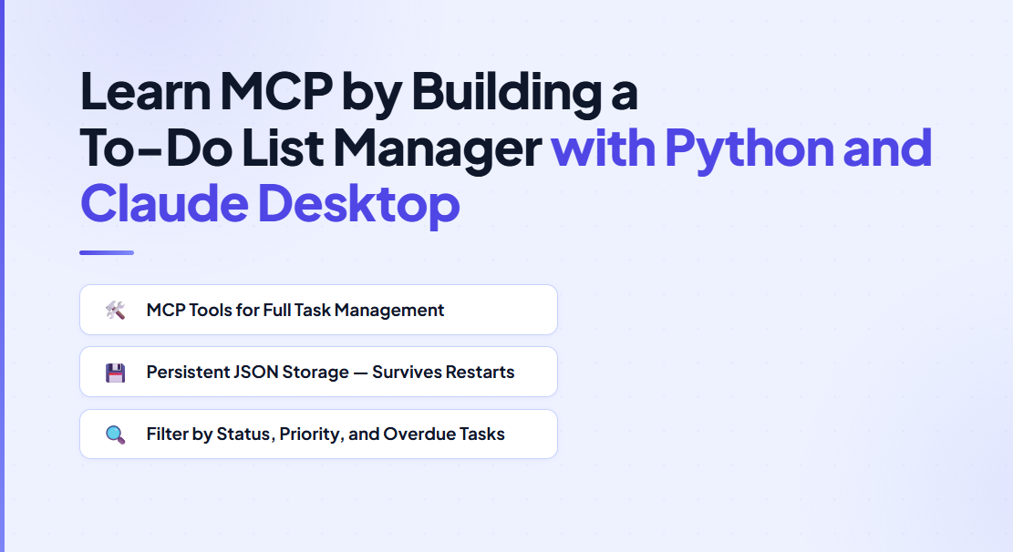 Learn MCP by Building a To-Do List Manager with Python and Claude Desktop