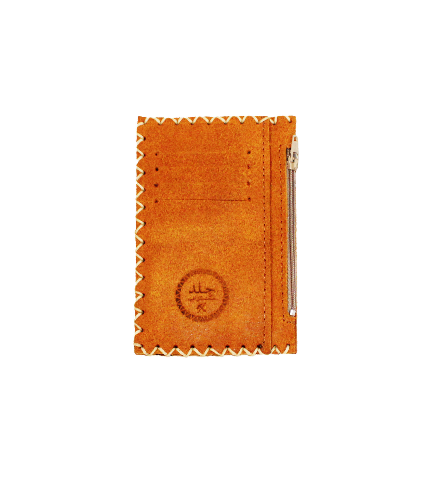 Camel Brushed Slim Leather Wallet