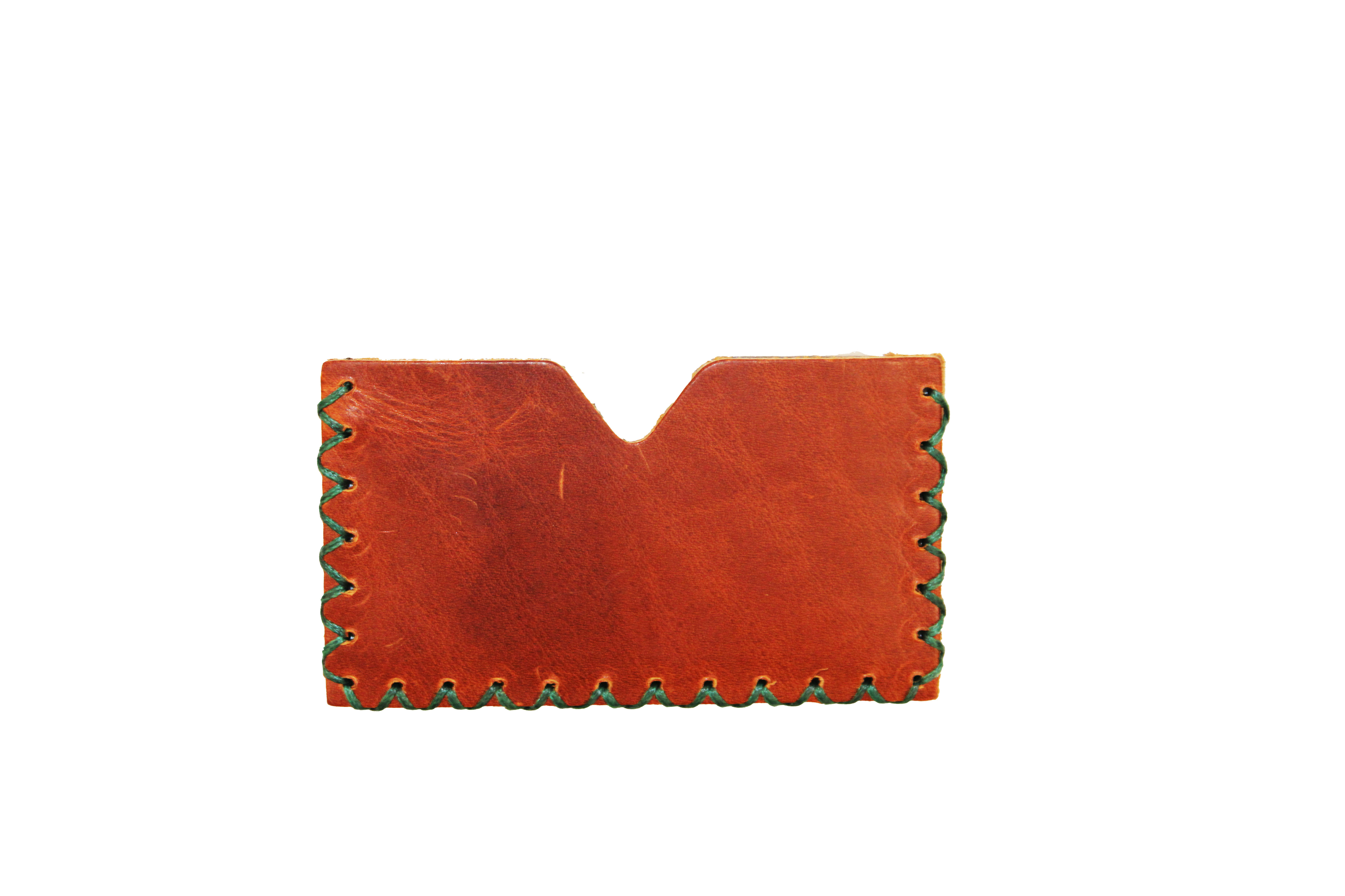 Honey Cognac Single Card Holder