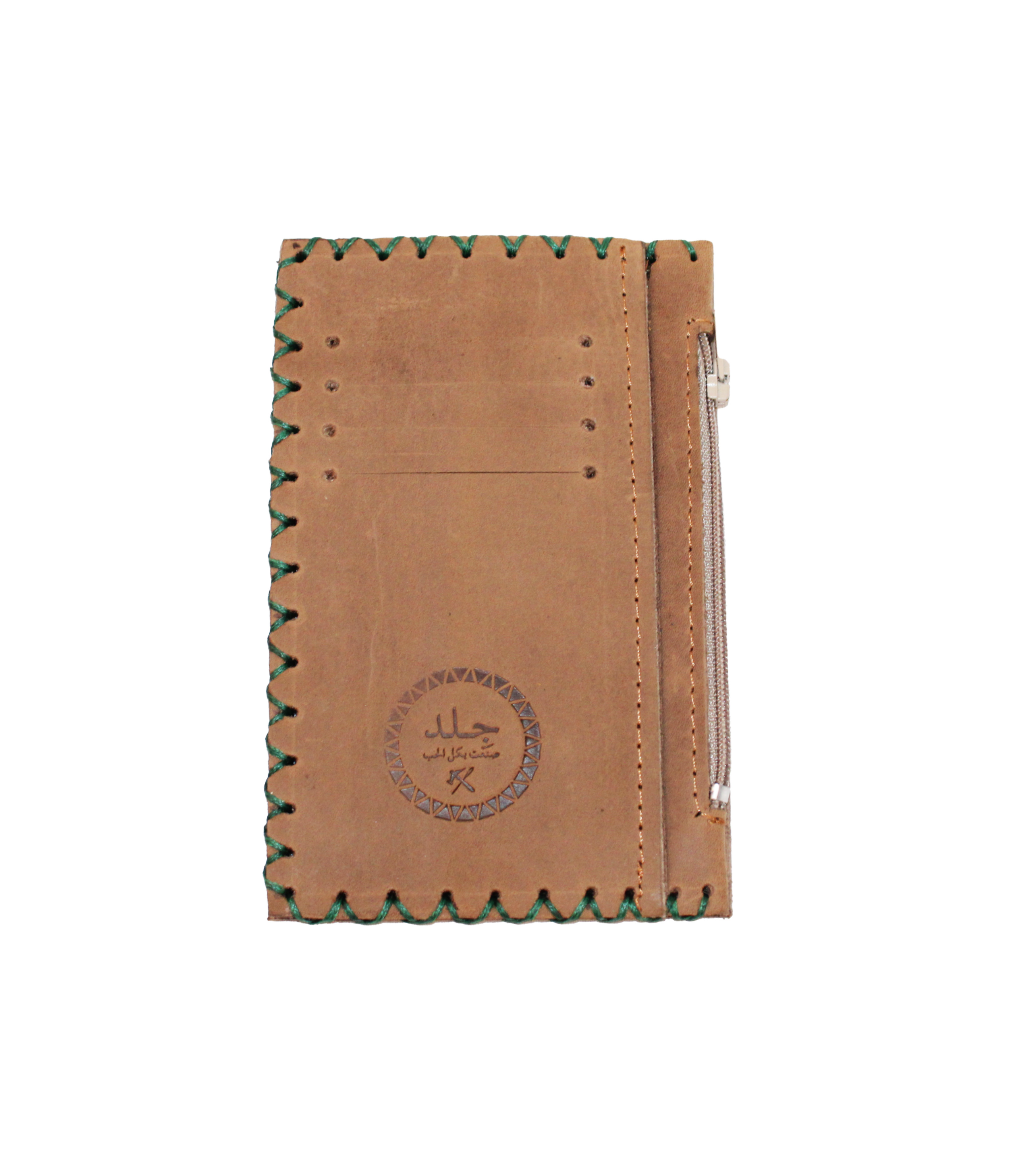 Aging Taupe Slim Leather Wallet