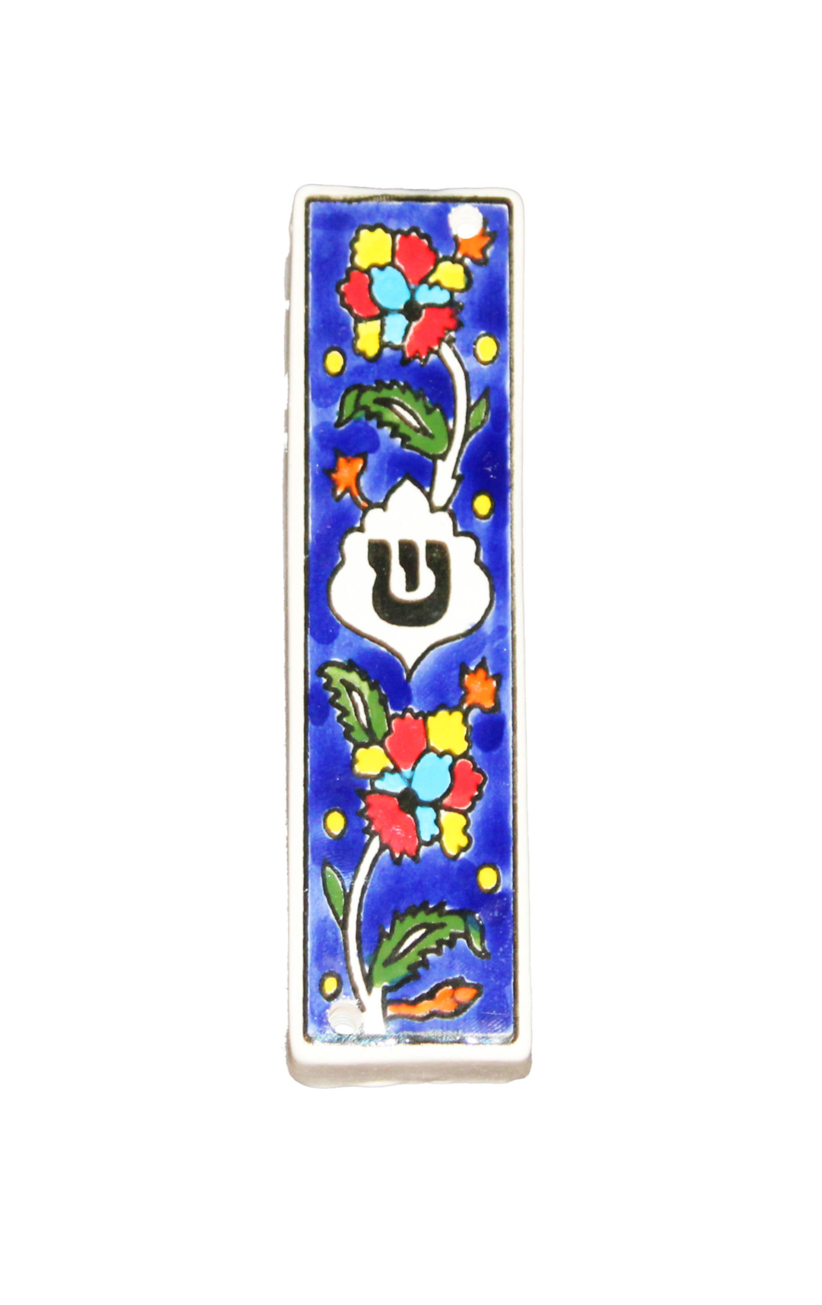 Classic Blue Mezuzah