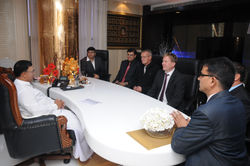 Delegates with Sri Sri Rev. Prakashnatha swamiji.JPG
