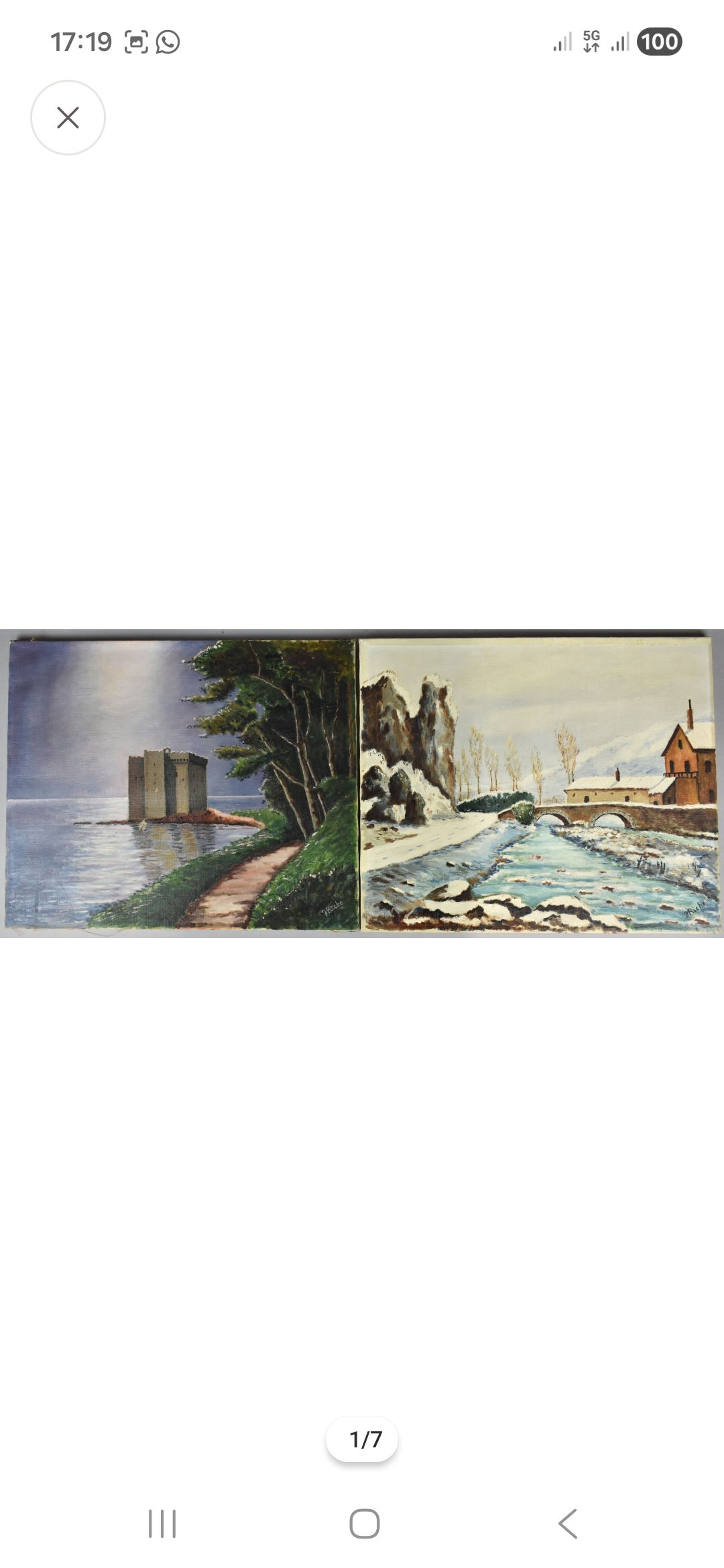 Réf. 326 - PAIRE D'HUILES SUR TOILE SIGNÉES RICHE