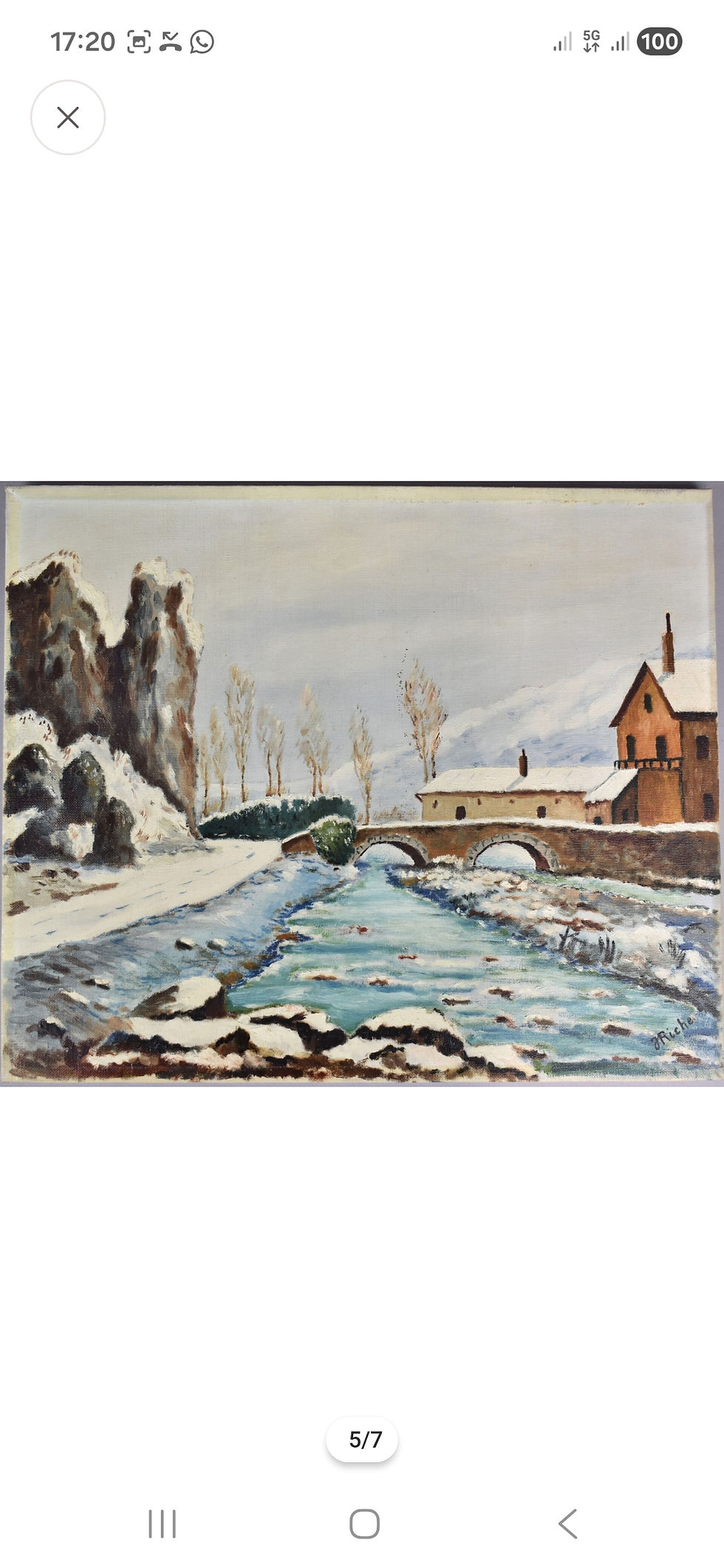 Miniature : Réf. 326 - PAIRE D'HUILES SUR TOILE SIGNÉES RICHE