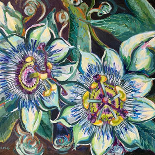 Passion fruit flower